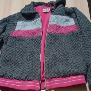 Gray and Pink Kids Jacket